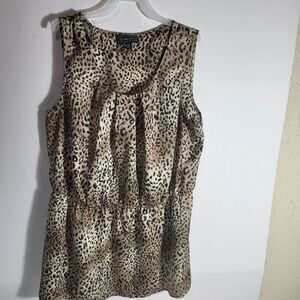 Elementz animal print Tank Sleeveless top size L